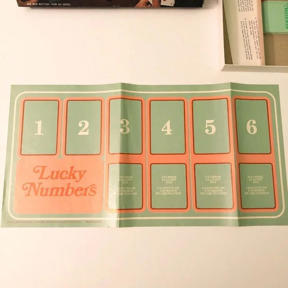Vintage 1975 Milton Bradley Lucky Numbers The Lottery Card Game Copp Clark - Picture 5 of 16